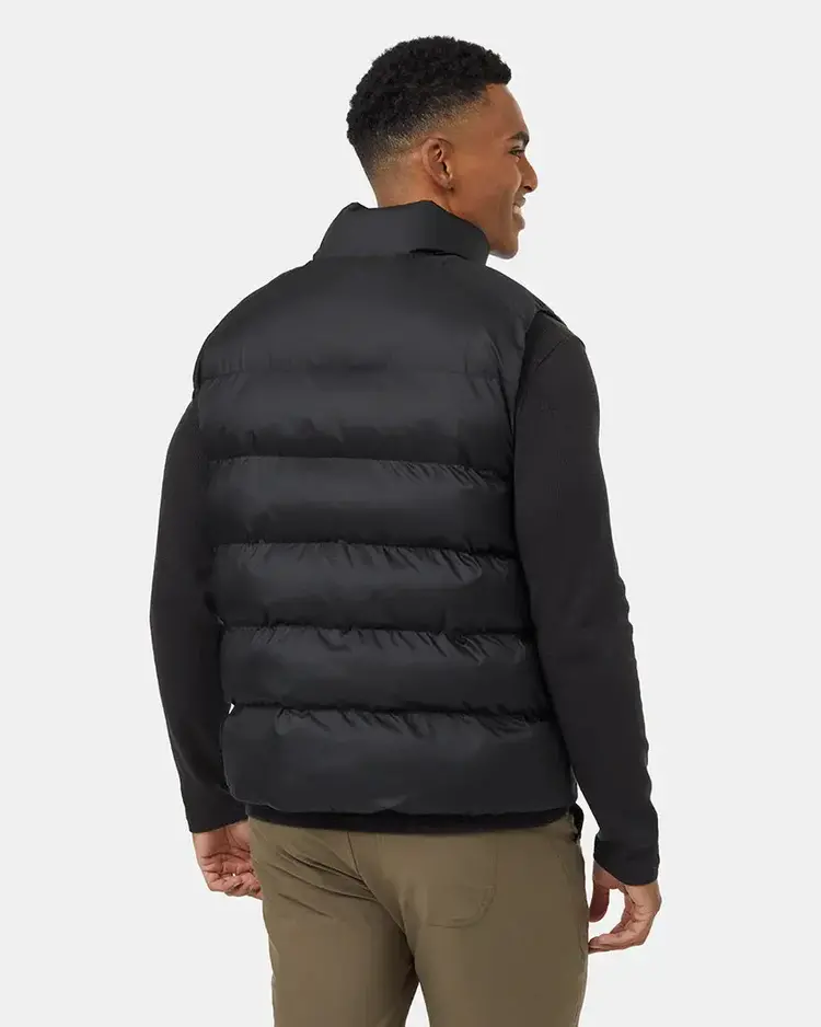 TENTREE MEN'S CLOUD SHELL JUNIPER PUFFER VEST | BLACK/WHITE