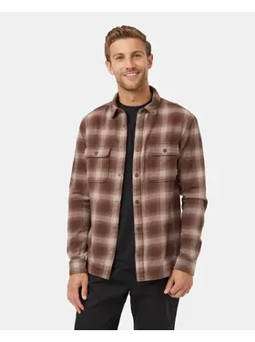 TENTREE MEN'S KAPOK FLANNEL COLVILLE | DEEP MAHOGANY