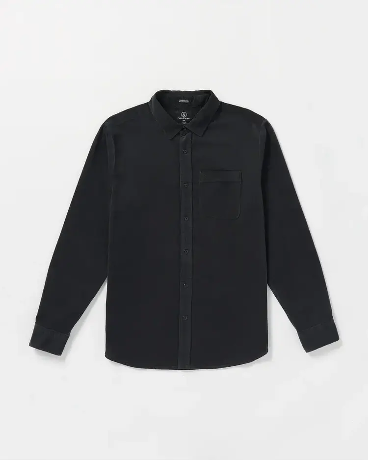 VOLCOM MEN'S ZANDER L/S | ASPHALT BLACK