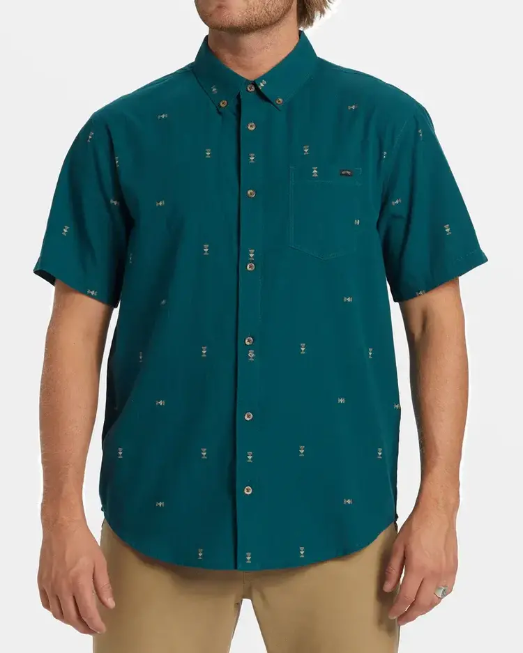 BILLABONG MEN'S ALL DAY JACQUARD S/S | REAL TEAL