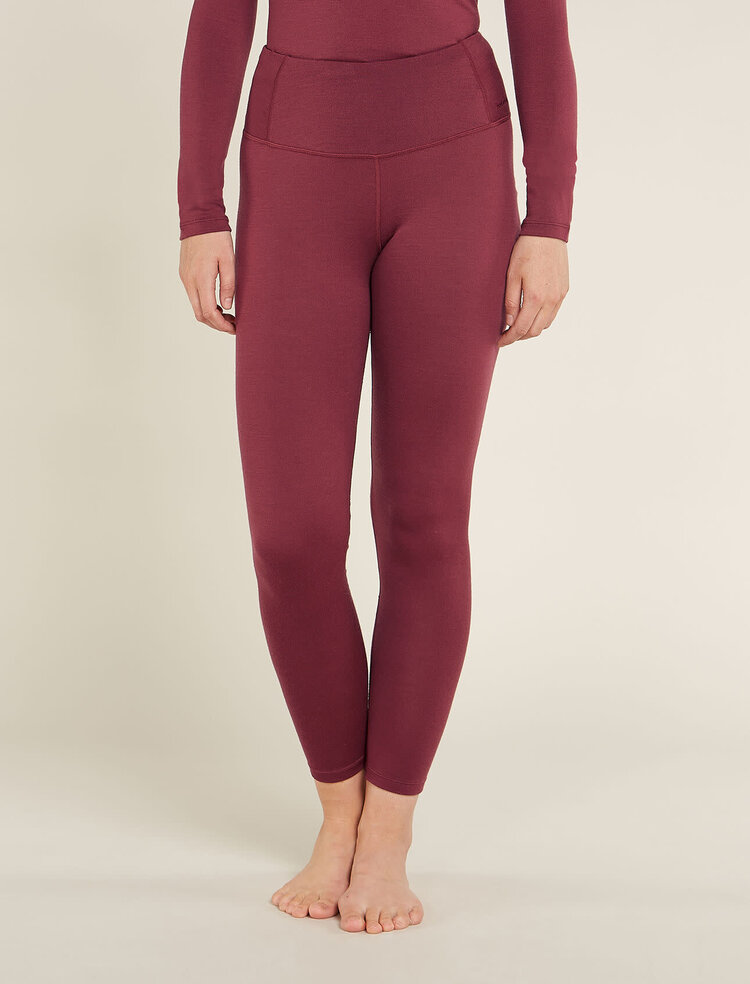 ICEBREAKER WOMEN'S MERINO 260 TECH HIGH RISE LEGGINGS | PORT