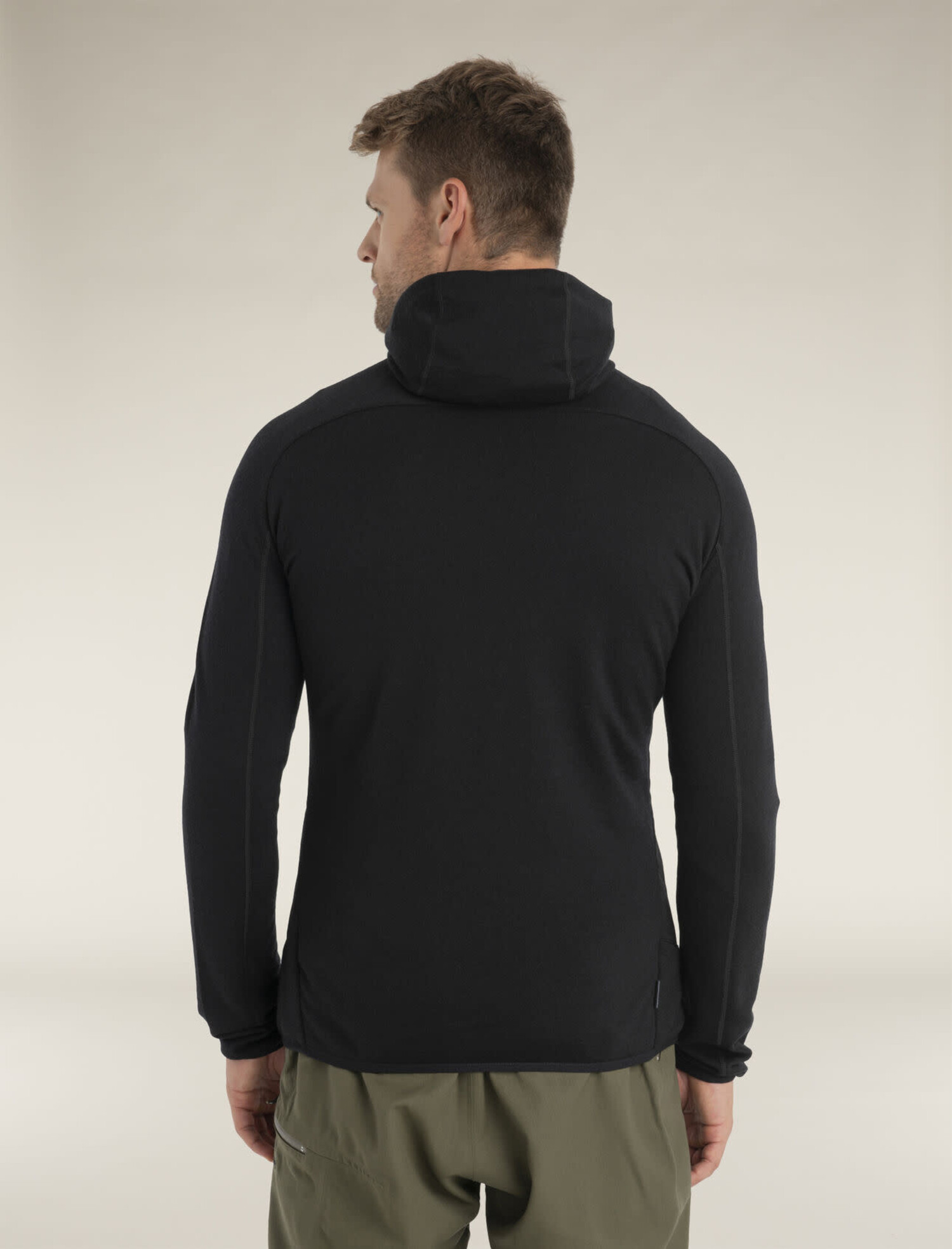 IB M MB QUANTUM HYBRID L S ZIP HOODIE BLACK Gerick Sports