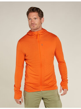 ICEBREAKER MEN'S MERINO 260 QUNTUM L/S ZIP HOODIE | BLAZE