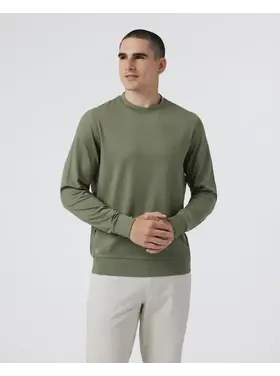 VUORI MEN'S PONTO PERFORMANCE CREW | DARK METAL HTHR