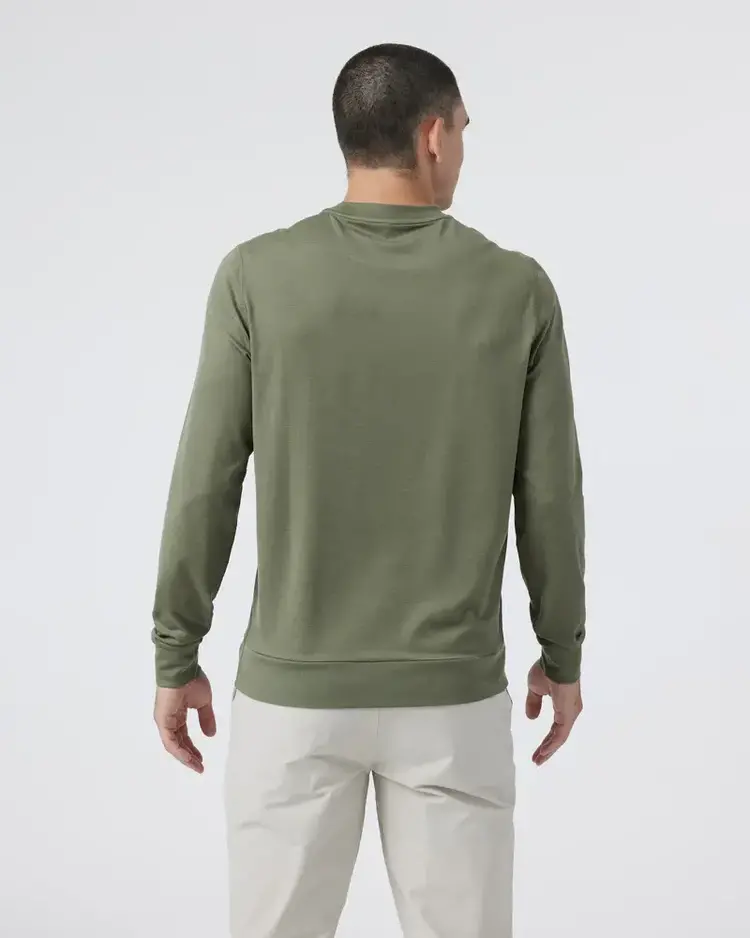 VUORI MEN'S PONTO PERFORMANCE CREW | DARK METAL HTHR