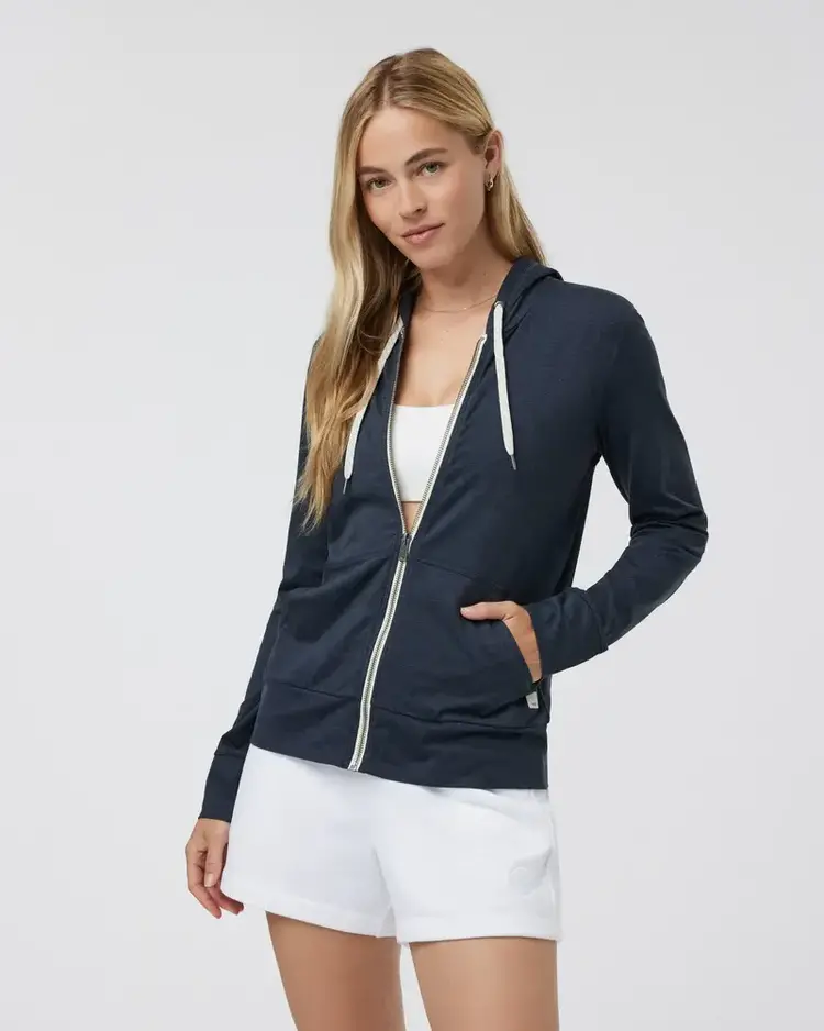 VUORI WOMEN'S HALO PERFORMANCE HOODIE 2.0 | MIDNIGHT HTHR