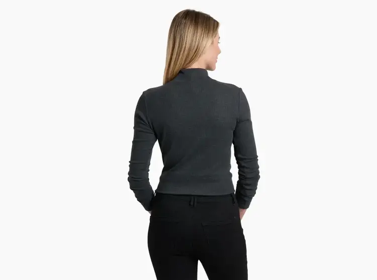 KUHL WOMEN'S VERONA RIBBED SHIRT | CHARCOAL