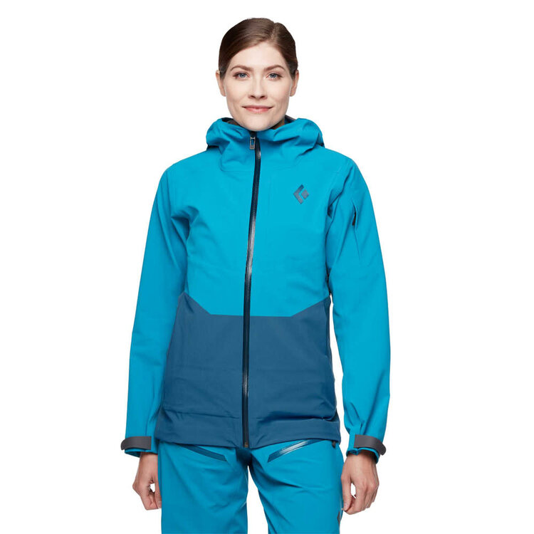 BLACK DIAMOND WOMEN'S RECON STRECH SKI SHELL | AZUL/AZURITE