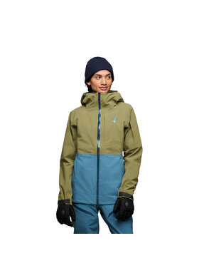 BLACK DIAMOND WOMEN'S RECON STRETCH SKI SHELL | CRAG GREEN/CREEK BLUE