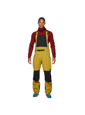 BLACK DIAMOND MEN'S RECON STRETCH BIBS | AMBER/BLACK