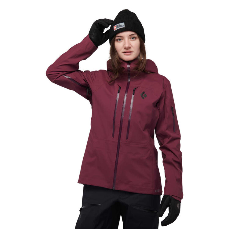 BLACK DIAMOND WOMEN'S RECON LT STRETCH SHELL | BLACKBERRY