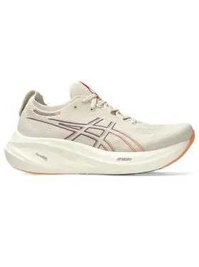 ASICS WOMEN'S GEL-NIMBUS 26 | OATMEAL/FADED ORANGE
