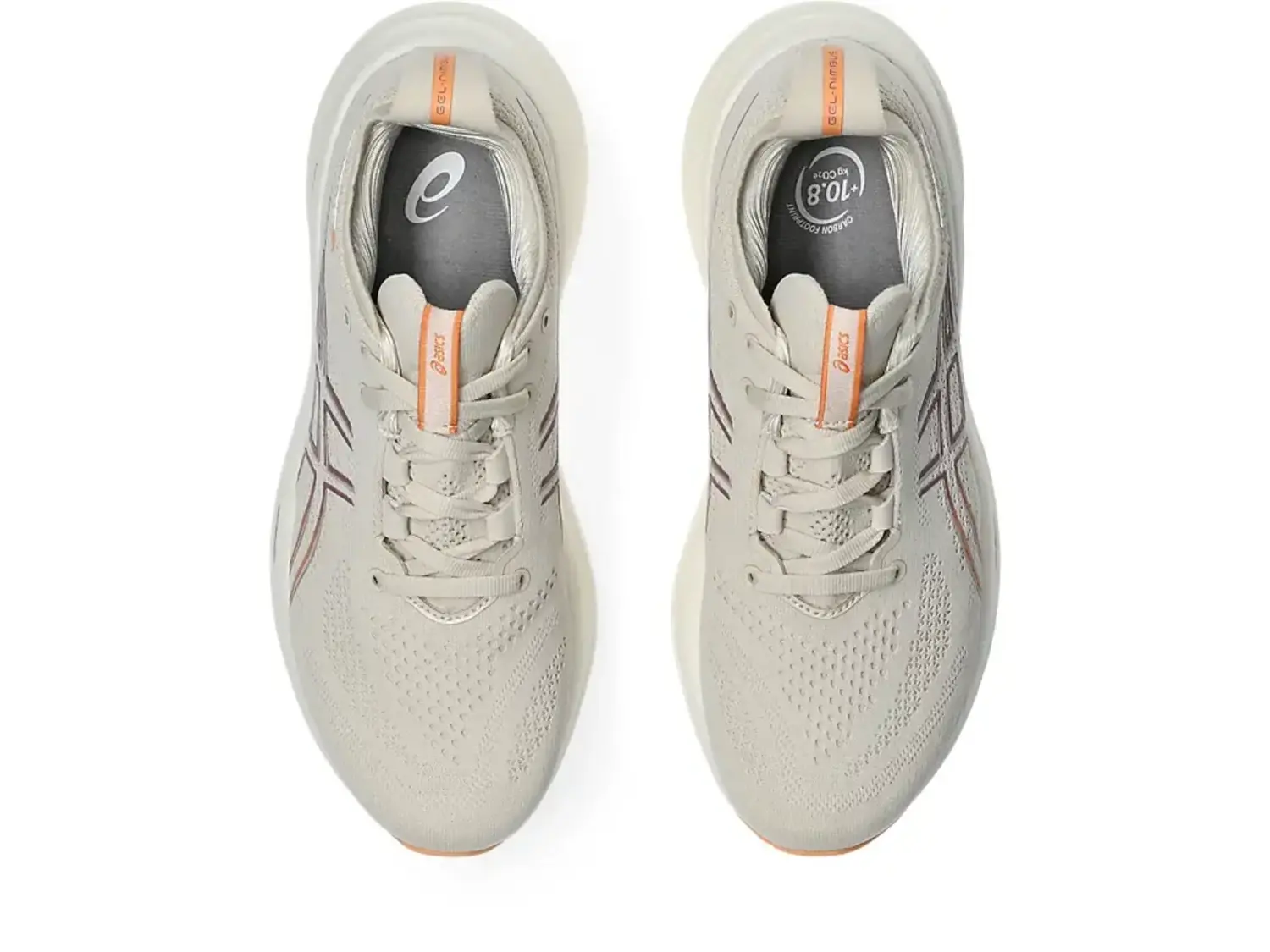 ASICS WOMEN S GEL NIMBUS 26 OATMEAL FADED ORANGE