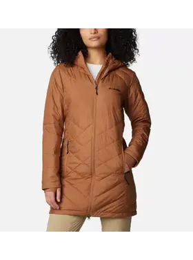 COLUMBIA WOMEN'S HEAVENLY LONG HOODED JACKET | CAMEL