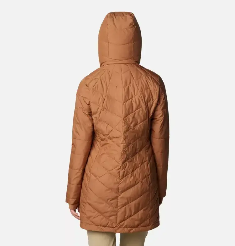 COLUMBIA WOMEN'S HEAVENLY LONG HOODED JACKET | CAMEL
