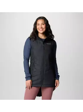 COLUMBIA WOMEN'S HEAVENLY II LONG VEST | BLACK