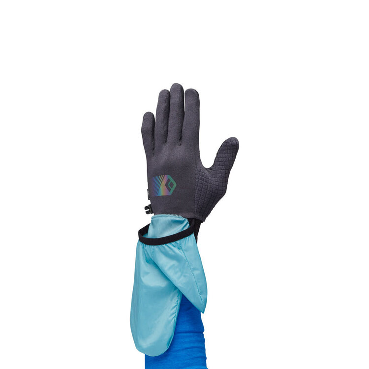 BLACK DIAMOND DEPLOY WIND HOOD GLOVES | CARBON/GLACIER
