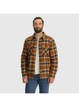 OUTDOOR RESEARCH MEN'S FEEDBACK SHACKET | GROUNDED PLAID