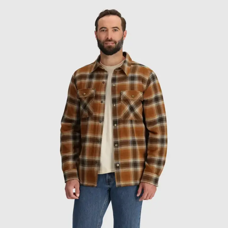 OUTDOOR RESEARCH MEN'S FEEDBACK SHACKET | GROUNDED PLAID