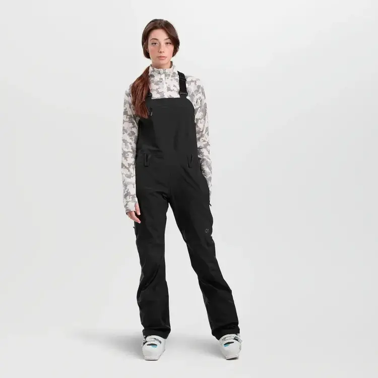 OUTDOOR RESEARCH WOMEN'S CARBIDE BIBS | BLACK