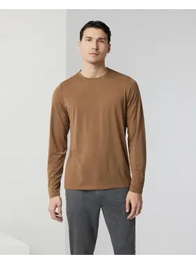VUORI MEN'S L/S CURRENT TECH TEE | PECAN