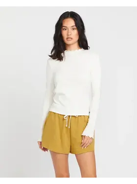 VOLCOM WOMEN'S LIL KNIT L/S | STAR WHITE