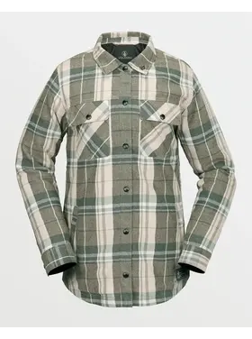 VOLCOM WOMEN'S INS RIDING FLANNEL | SAND