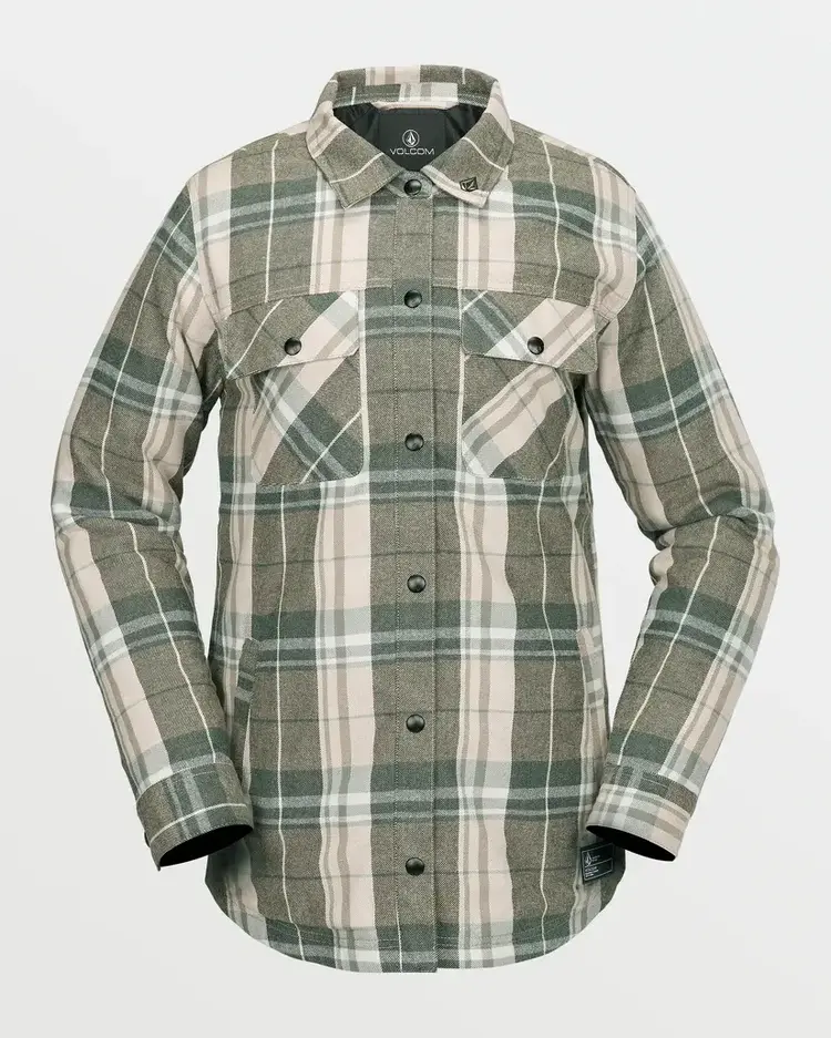 VOLCOM WOMEN'S INS RIDING FLANNEL | SAND
