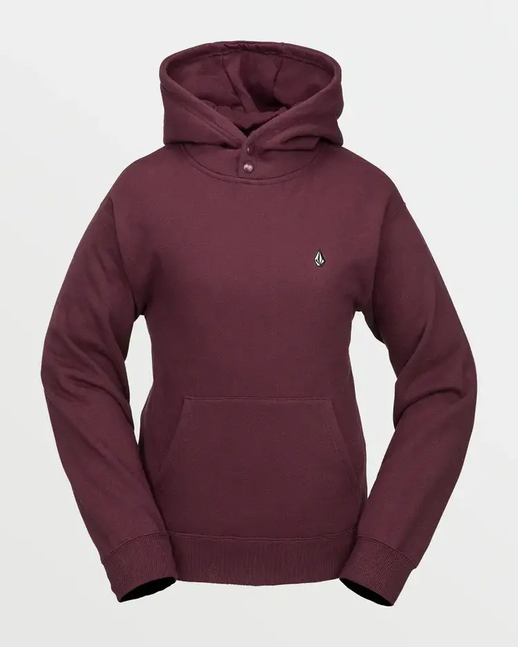 VOLCOM WOMEN'S COSTUS P/O FLEECE | BURGUNDY