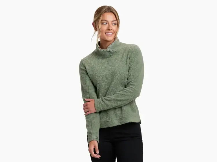 KUHL WOMEN'S HYGGE SNAP PULLOVER | SOFT PINE
