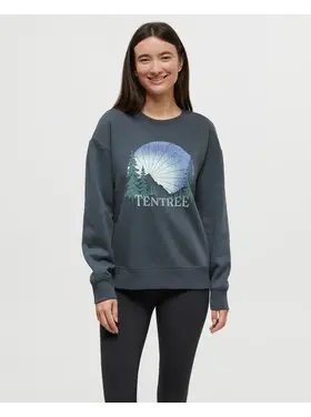 TENTREE WOMEN'S TWILIGHT FOREST CREW | FOREST RIVER GREEN