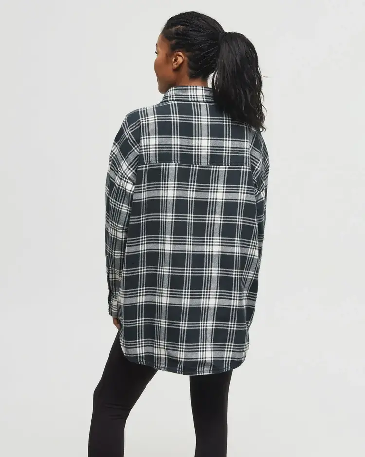 TENTREE WOMEN'S FERNWOOD FLANNEL | FOREST RIVER GREEN