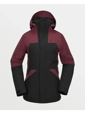 VOLCOM WOMEN'S SHELTER 3D STRETCH JACKET | BURGUNDY