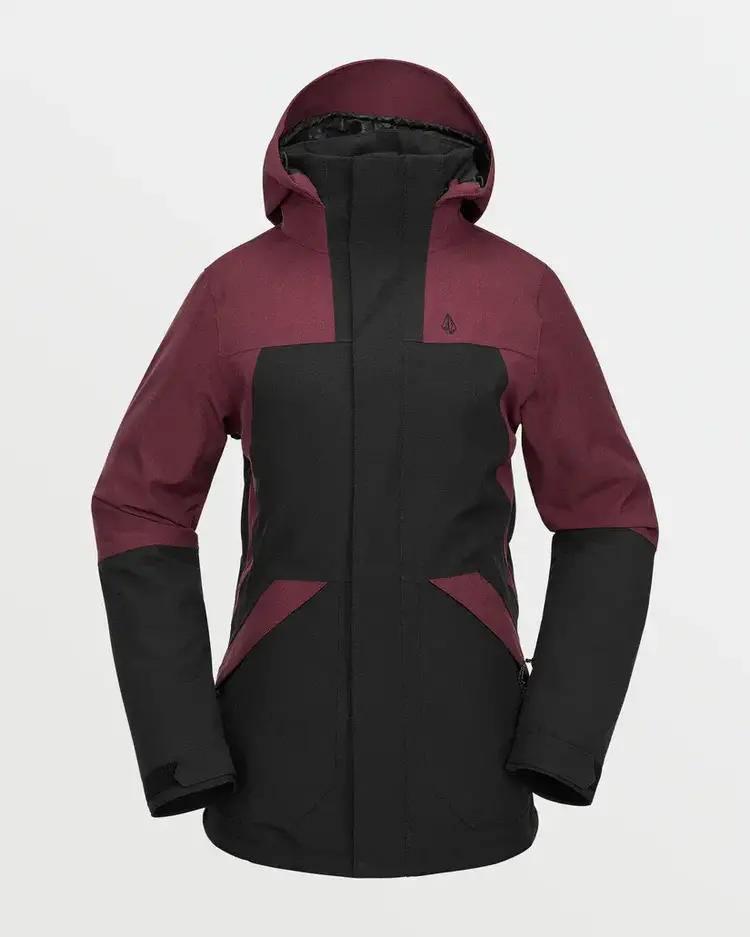 VOLCOM WOMEN'S SHELTER 3D STRETCH JACKET | BURGUNDY