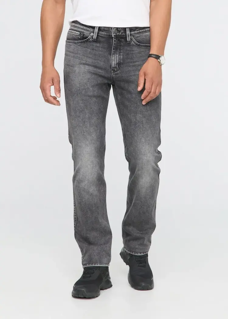 DUER MEN'S TECH FLEECE DENIM STRAIGHT | TUMBLED ONYX
