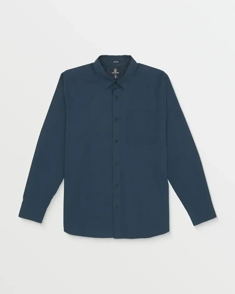 VOLCOM MEN'S DATE KNIGHT L/S SHIRT | NAVY