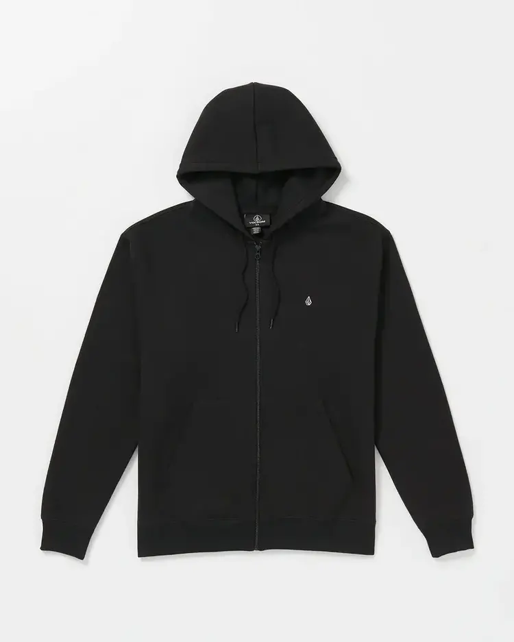 VOLCOM MEN'S SINGLE STONE ZIP HOODIE | BLACK