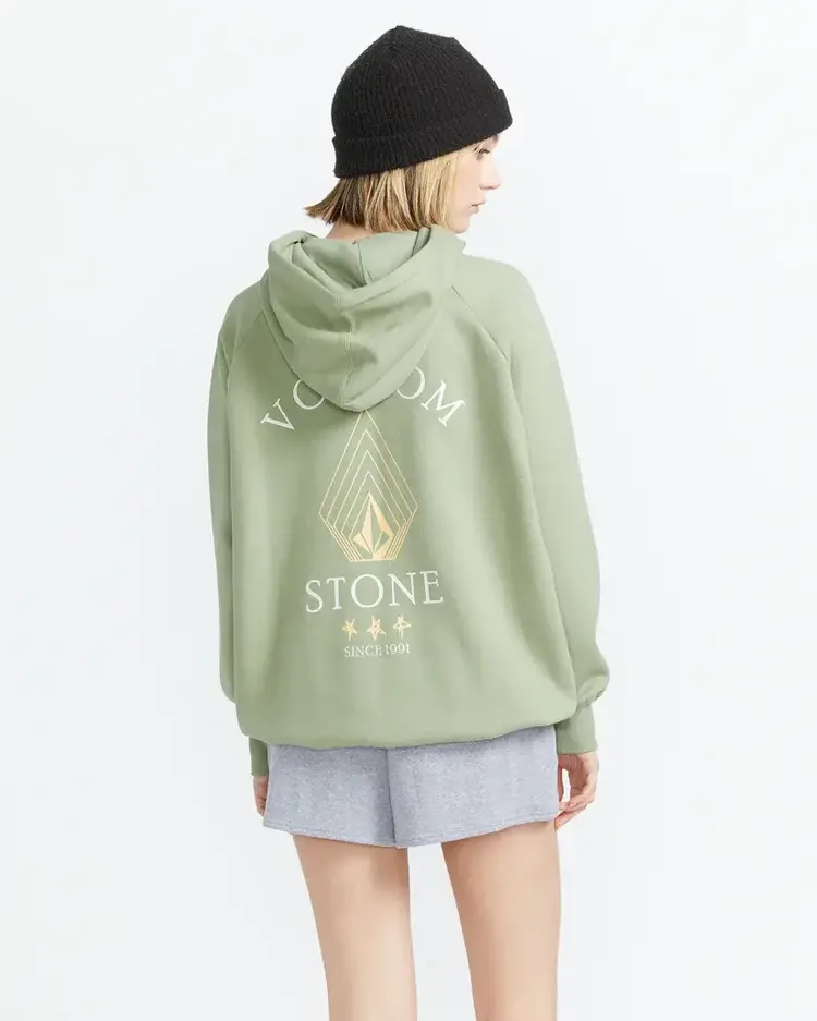 VOLCOM WOMEN'S TRULY STOKED BF PO HOODIE | SAGE