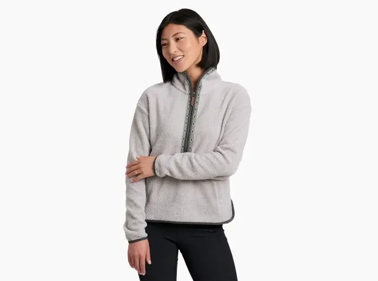 KUHL WOMEN'S HYGGE 1/2 ZIP | NATURAL