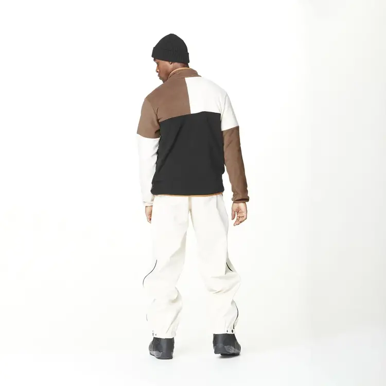 PICTURE ORGANIC MEN'S ARCCA 1/4 FLEECE | BLK VANILLA COCOA