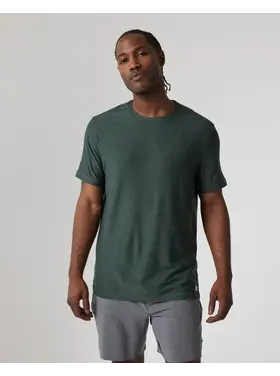 VUORI MEN'S STRATO TECH TEE | ASPEN HTHR
