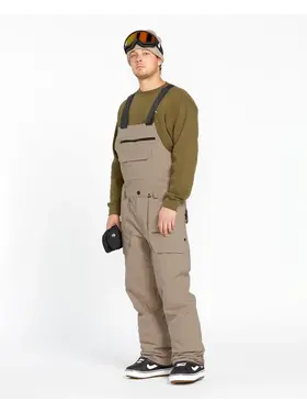 VOLCOM MEN'S ROAN BIB OVERALLS | CHESNUT BROWN