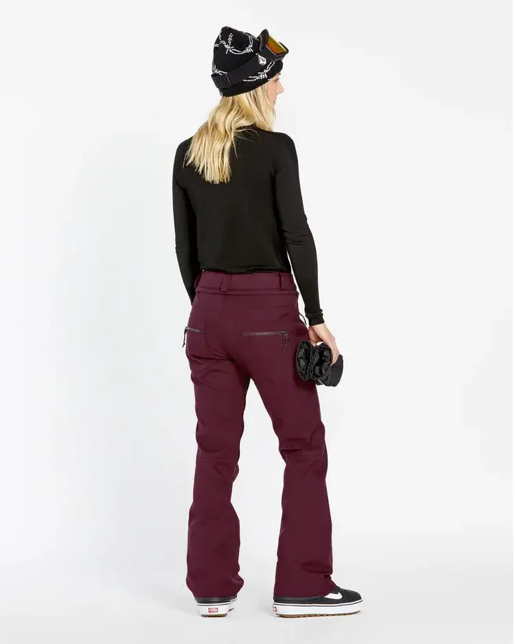 VOLCOM WOMEN'S GENUS STRETCH PANTS | BURGUNDY