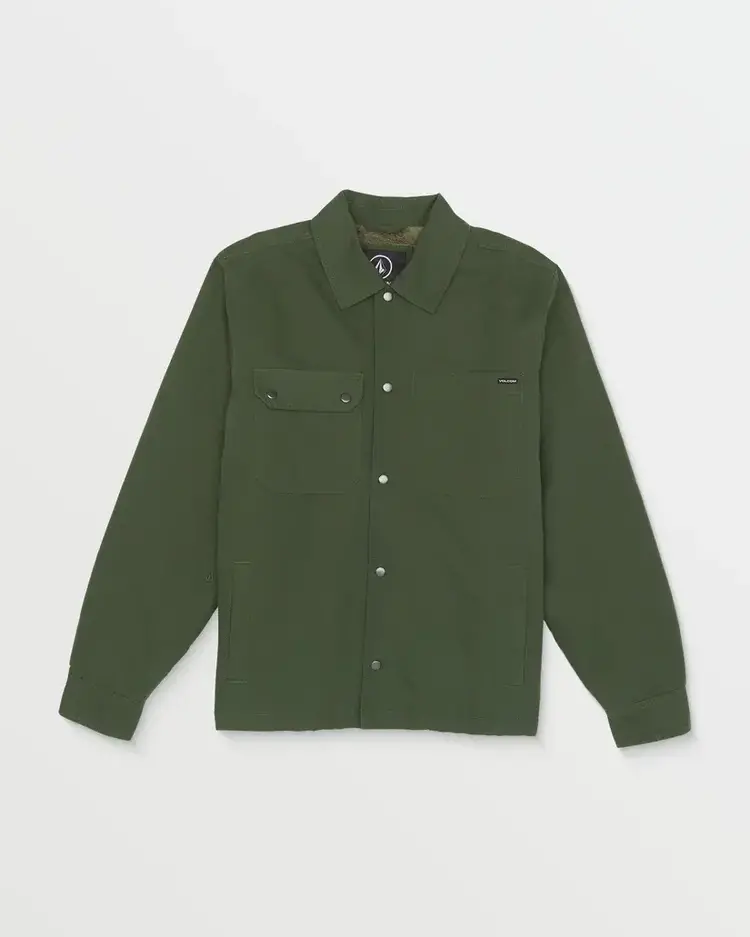 VOLCOM MEN'S LARKIN LINED JACKET | SQUADRON GREEN