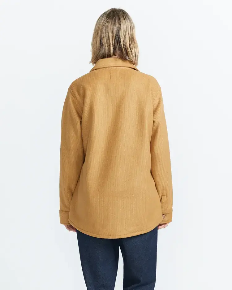 VOLCOM WOMEN'S STN BONDED SHACKET | VINTAGE BROWN