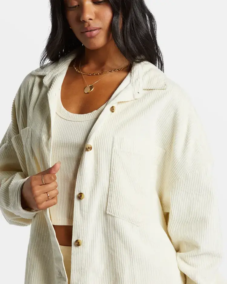 BILLABONG WOMEN'S STOKED ON YOU L/S | WHITE CAP