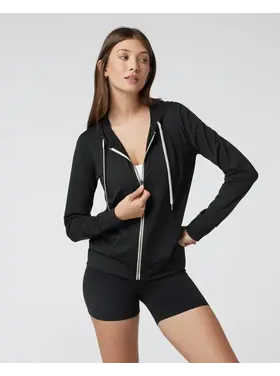 VUORI WOMEN'S HALO PERFORMANCE HOODIE 2.0 | BLK HTHR