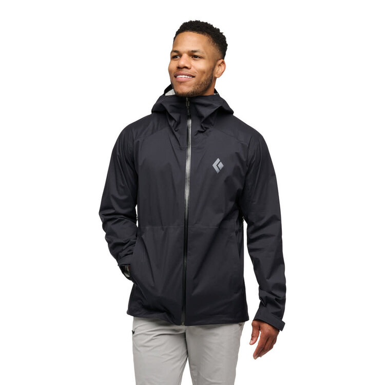 BLACK DIAMOND MEN'S FINELINE STRETCH SHELL | BLACK