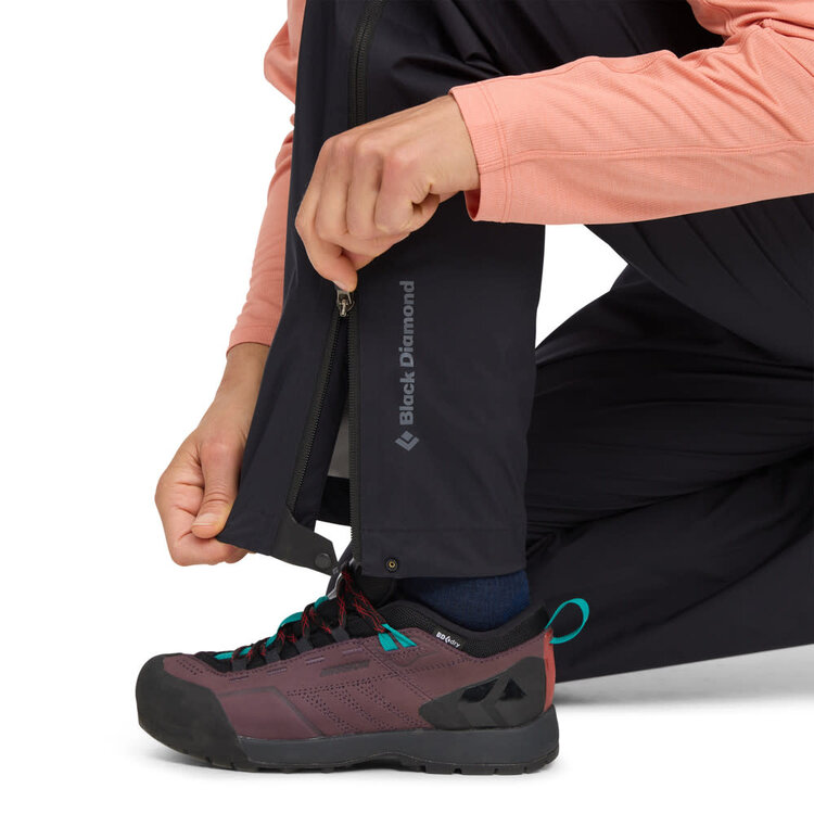 BLACK DIAMOND WOMEN'S FINELINE STRECTH FZ PANTS | BLACK