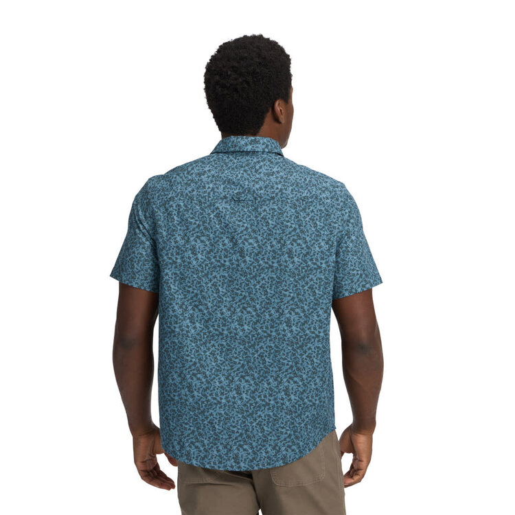 BLACK DIAMOND MEN'S WINGATE S/S SHIRT | CHARCOAL BD GLYPHS